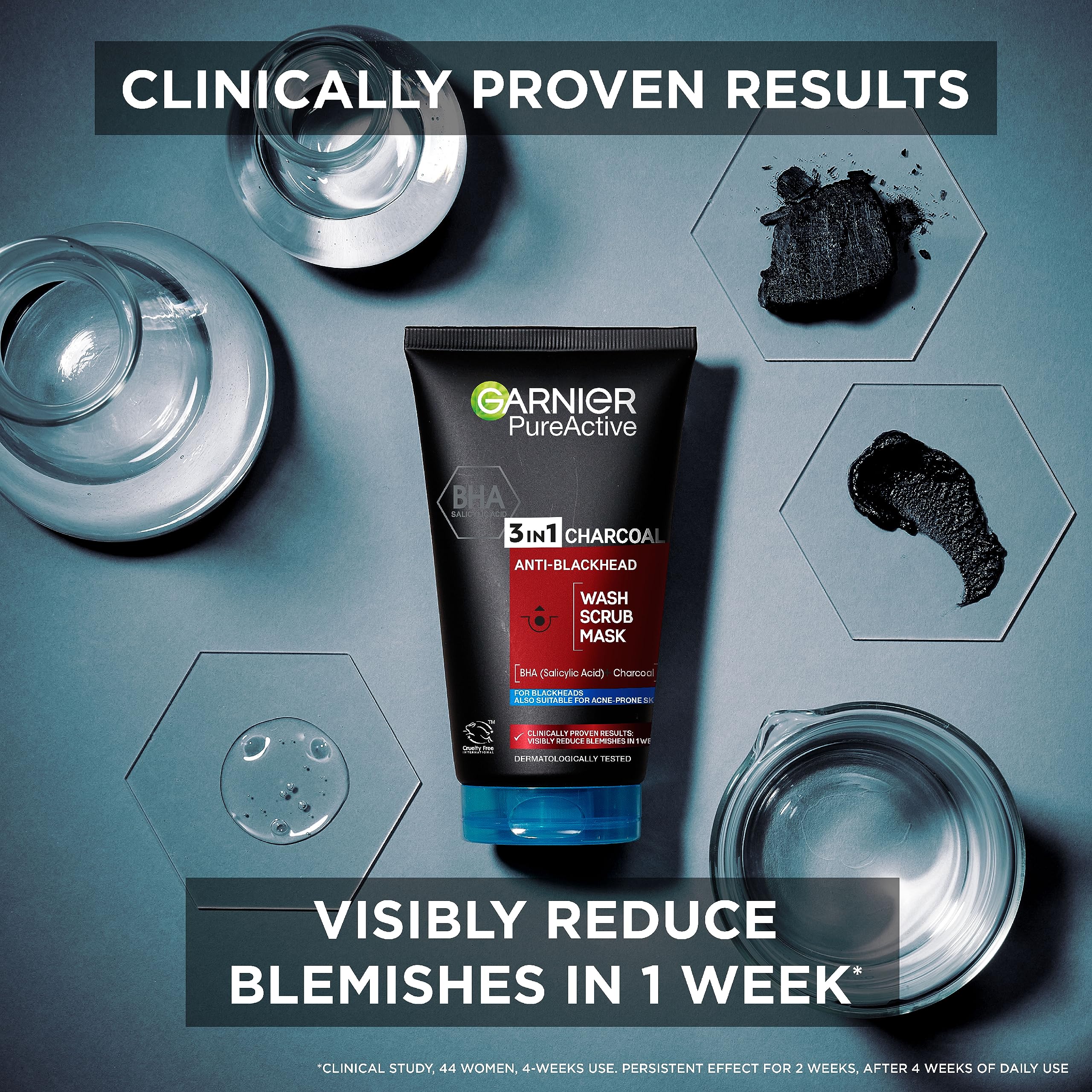 Garnier 3 in 1 Wash Charcoal - Image 2